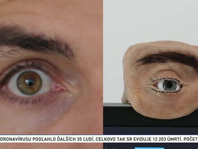 Antropomorfná web kamera vyzerá a pohybuje sa ako ľudské oko