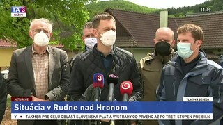 TB E. Hegera a predstaviteľov vlády k situácii v Rudne nad Hronom