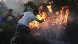 Grécko lesný požiar (ilustračné) 1140 px