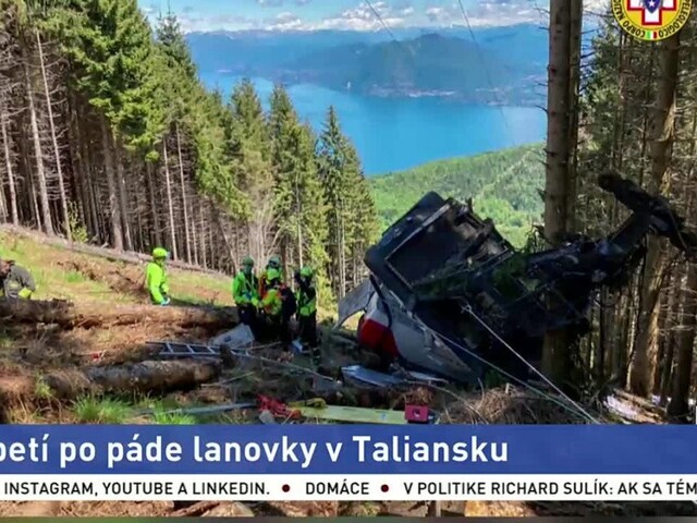 Po zrútení kabíny lanovky v Taliansku pribudla obeť, zomrelo dieťa
