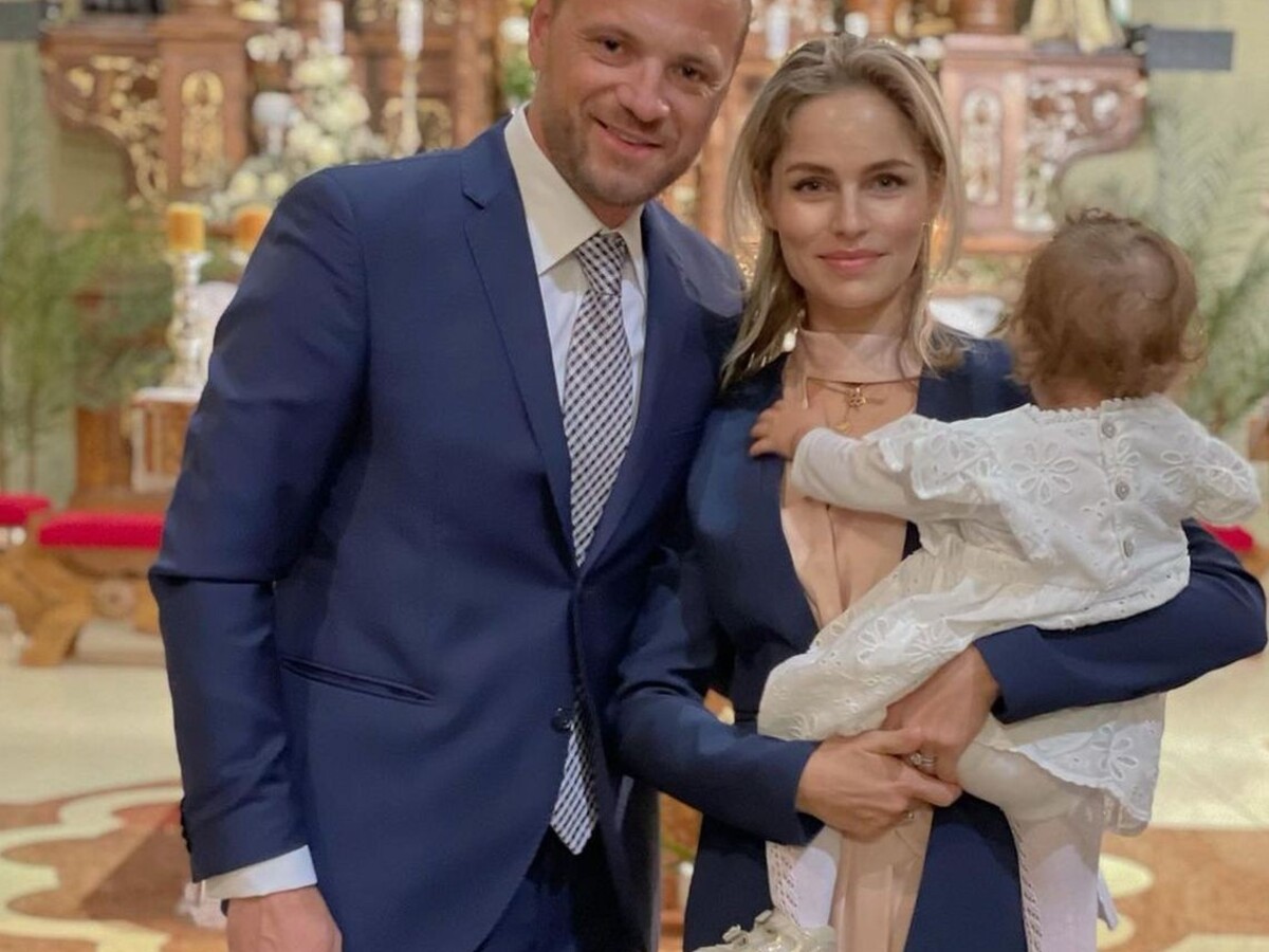 Dcéra Mariána Gáboríka má už jeden rok, stihli ju aj pokrstiť