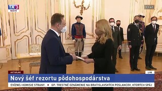 Vyhlásenie prezidentky Z. Čaputovej po vymenovaní S. Vlčana za ministra pôdohospodárstva