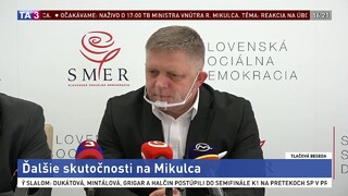 TB predsedu Smeru-SD R. Fica o ďalších skutočnostiach o R. Mikulcovi