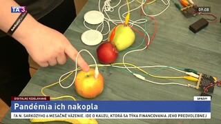 Pandémia nakopla záujem o informatiku. V jednej zo škôl vyrobili hudobný nástroj z ovocia