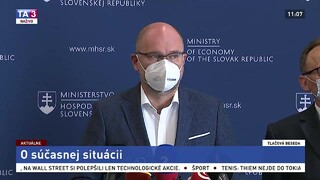 TB ministra hospodárstva R. Sulíka o odvolaní Holáka z funkcie