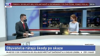 Tornádo trvalo niekoľko minút, škody sú obrovské. Na Moravu išiel aj štáb TA3