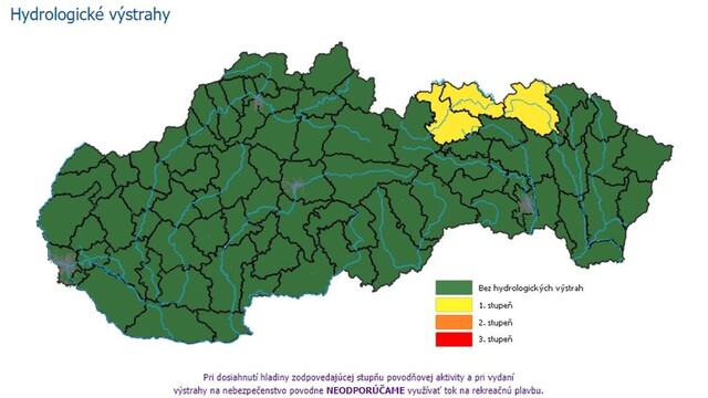 V okresoch Kežmarok a Stará Ľubovňa hrozia prívalové povodne