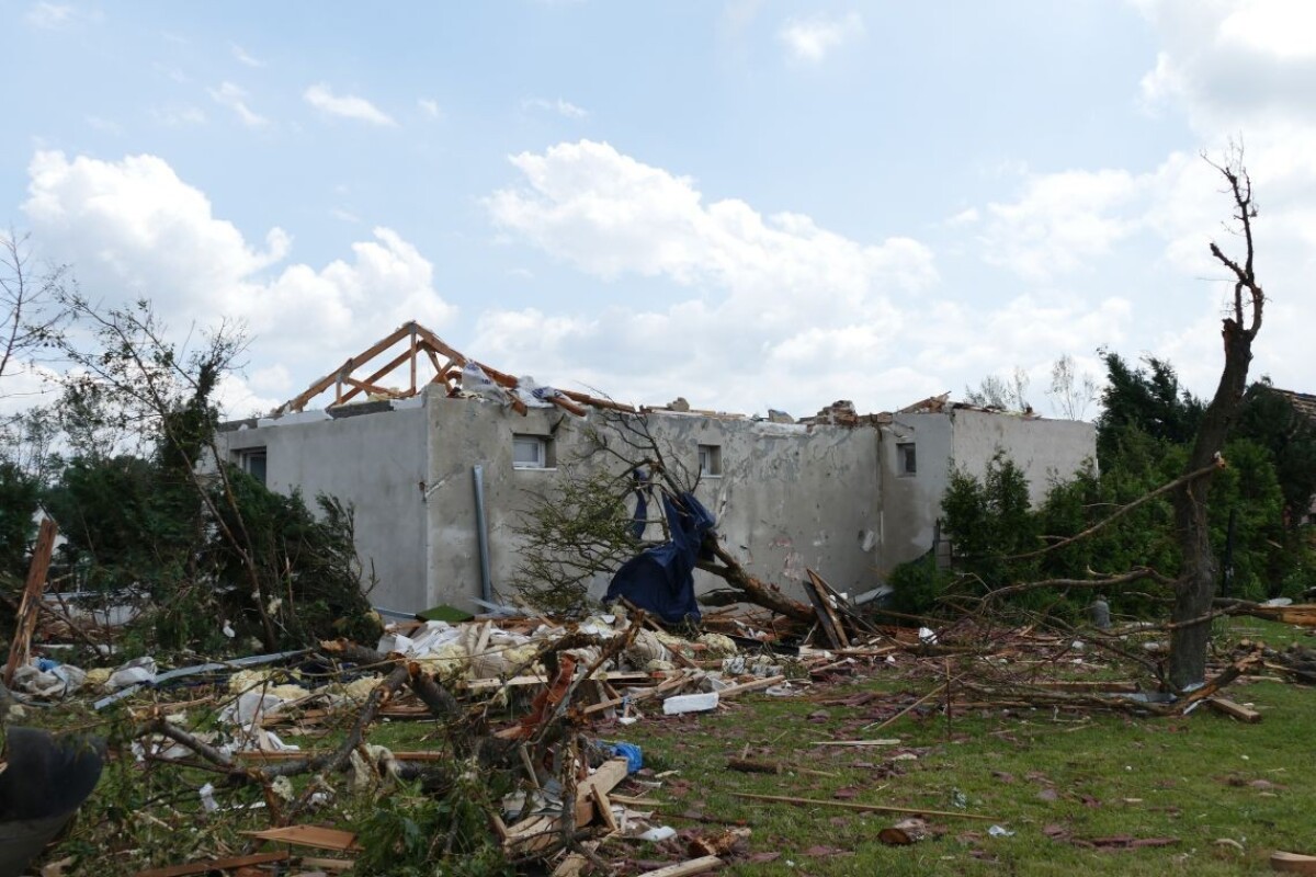 Ničivé tornádo na Morave.