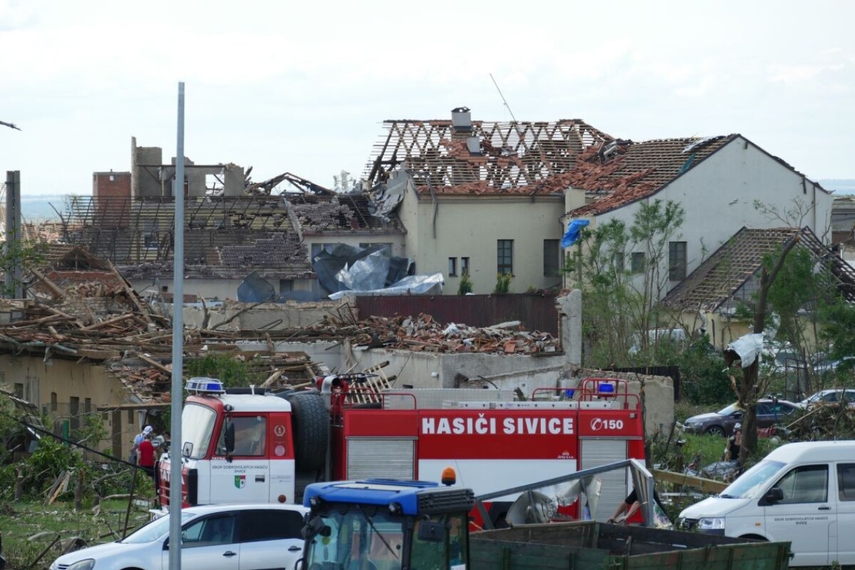 Ničivé tornádo na Morave.