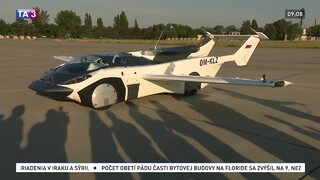 Unikátne zábery: Lietajúce auto zo Slovenska pristálo v Bratislave. Zvládlo svoj prvý dlhší let
