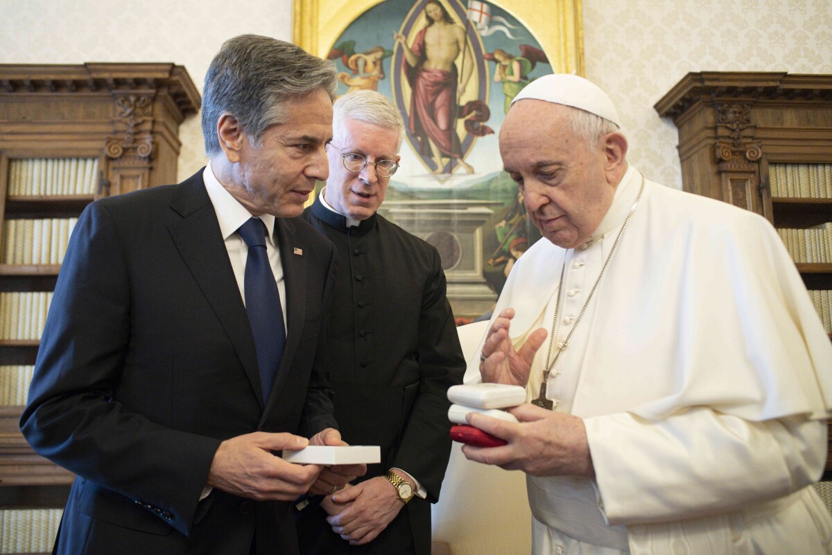 Stretnutie Blinkena a pápeža Františka