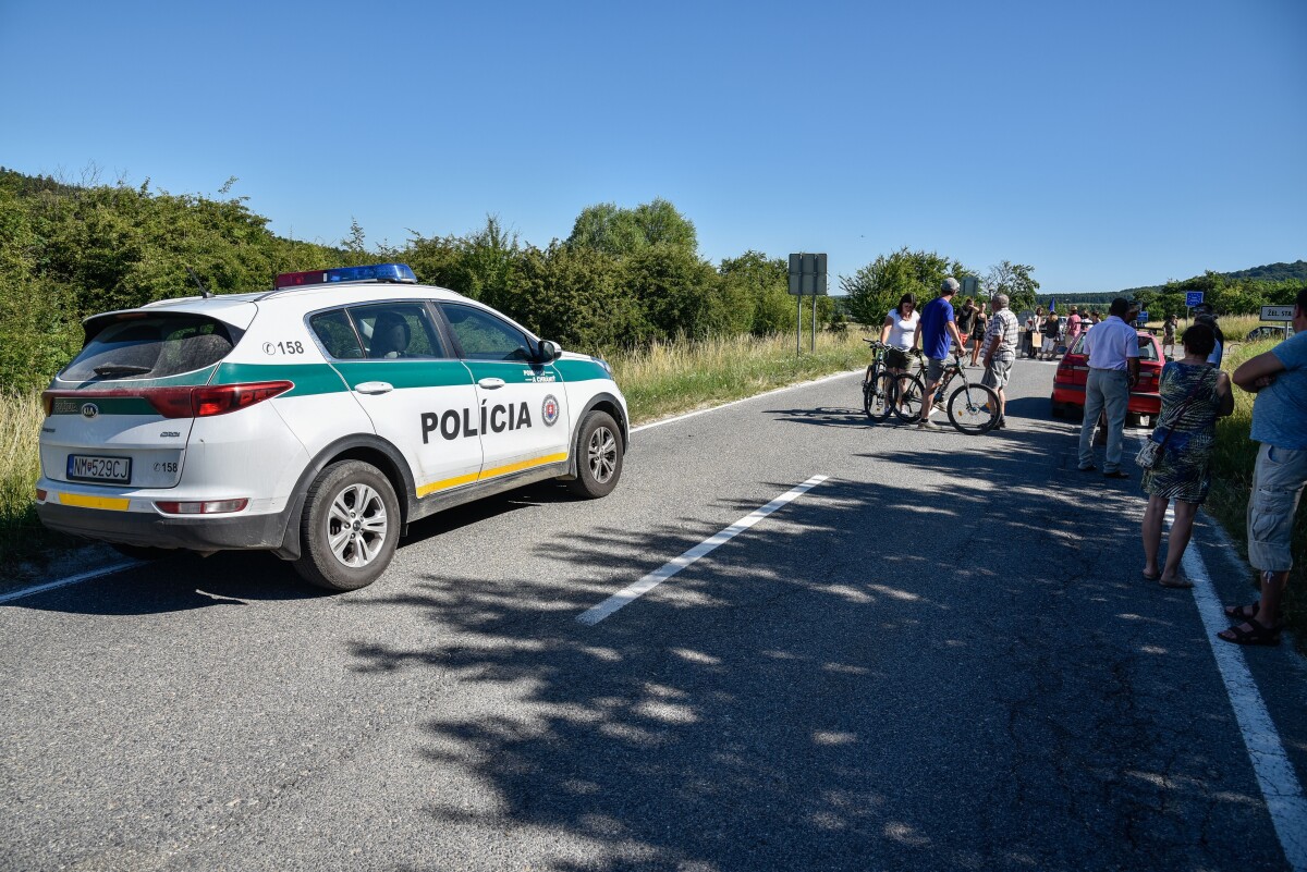Protest obyvateľov Vrboviec proti uzatvoreniu hraničného priechodu