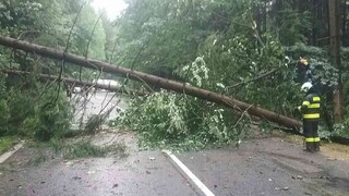 V Banskobystrickom kraji búrky lámu stromy a poškodzujú strechy, komplikujú aj dopravu