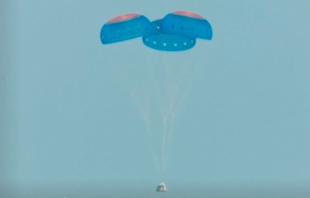 Prvý let rakety New Shepard s ľudskou posádkou