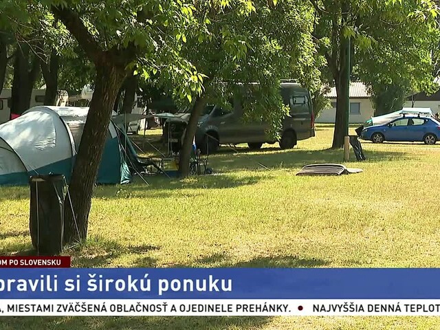 Dovolenka v stane či karavane. Čo ponúka kemping na bratislavských Zlatých pieskoch?