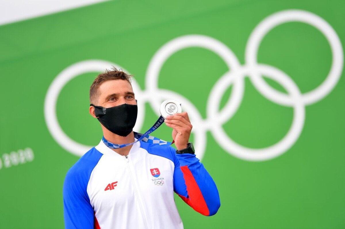 Jakub Grigar si z olympiády v Tokiu odnáša striebornú medailu v disciplíne K1.