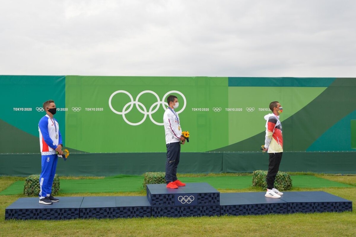 Trojica víťazov K1 - zlatý Čech Jiří Prskavec, strieborný Slovák Jakub Grigar a bronzový Nemec Hannes Aigner.