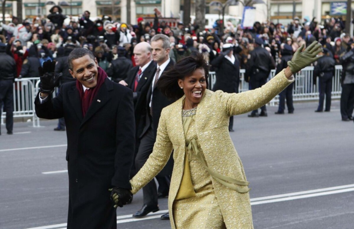 Barack a Michelle 20. júna 2009 na inaugurácii do prezidentského úradu vo Washingtone.