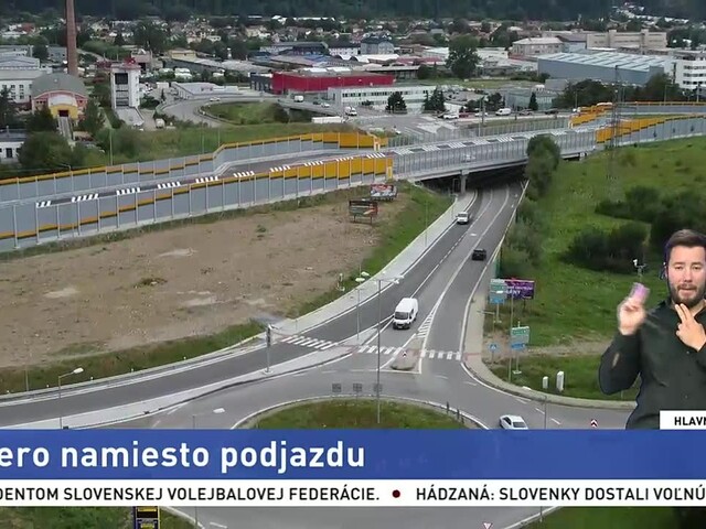 Podjazd, ktorý je súčasťou ďiaľničného privádzača museli uzavrieť. Pri zlom počasí sa mení na jazero