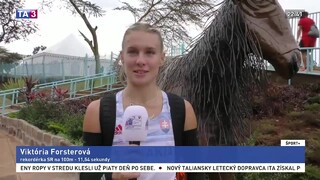 Forsterová zabehla slovenský rekord. Postúpila do finále stovky v Nairobi