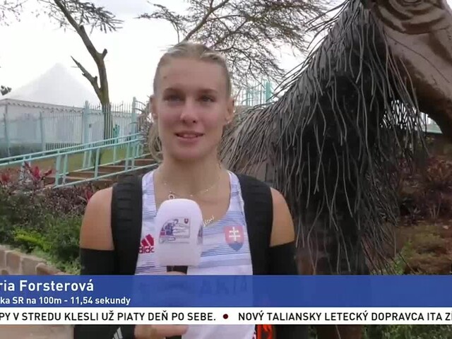 Forsterová zabehla slovenský rekord. Postúpila do finále stovky v Nairobi