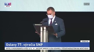Príhovor predsedu parlamentu B. Kollára na oslavách výročia SNP