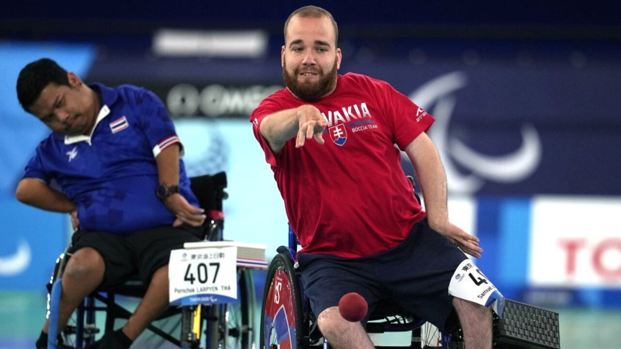 Boccisti v súťaži párov zdolali aj Kanadu. V sobotu si zahrajú o medaily