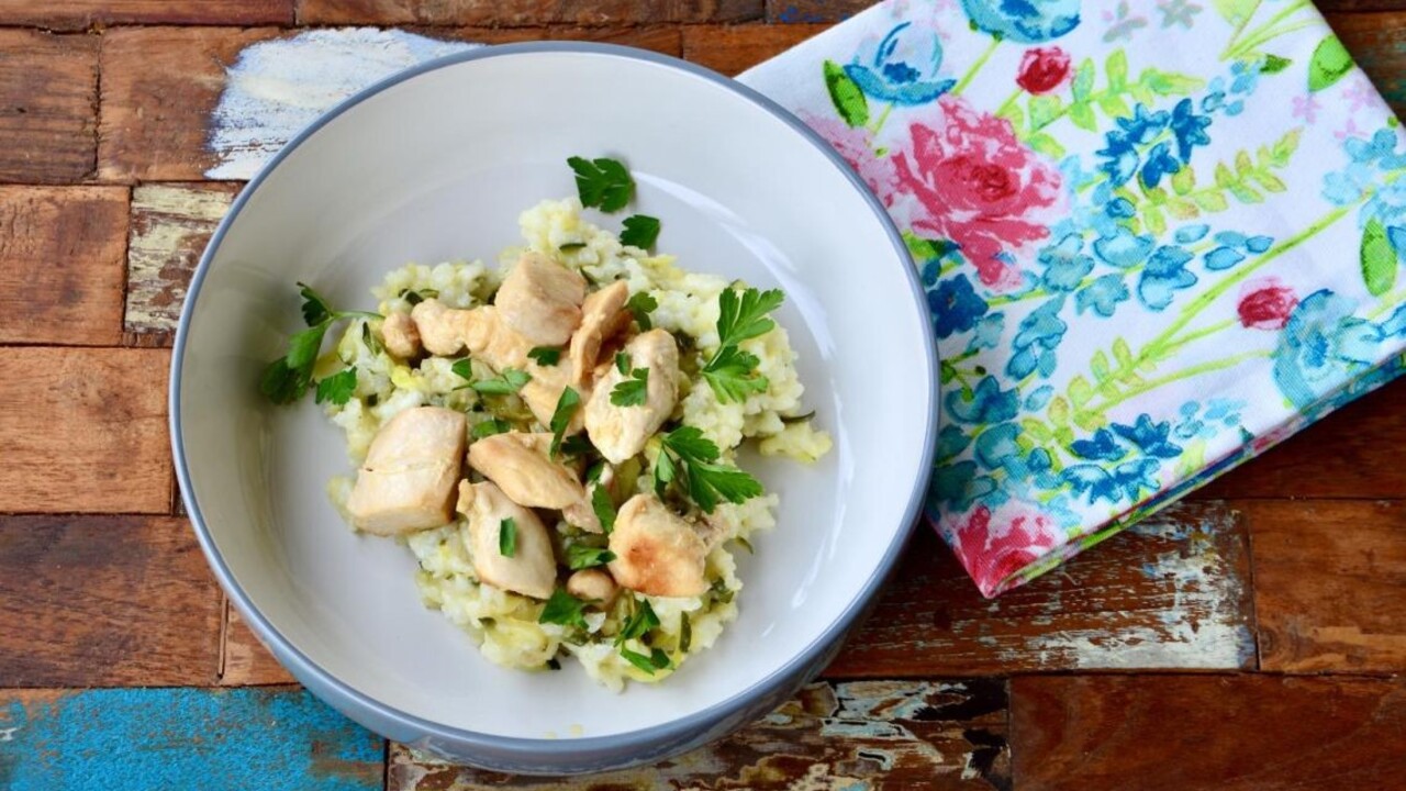 RECEPT Cuketové rizoto s grilovanými kuracími kúskami