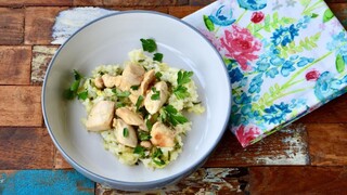 RECEPT Cuketové rizoto s grilovanými kuracími kúskami