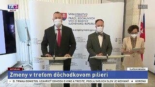 TB ministra M. Krajniaka o zmenách v treťom dôchodkovom pilieri