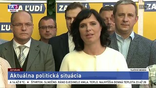 TB V. Remišovej o situácii v strane Za ľudí po odchode skupiny okolo M. Kolíkovej