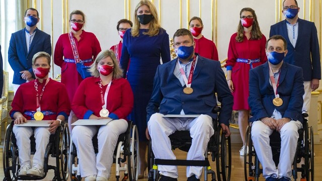 Prezidentka prijala paralympionikov, poďakovala im za vzornú reprezentáciu