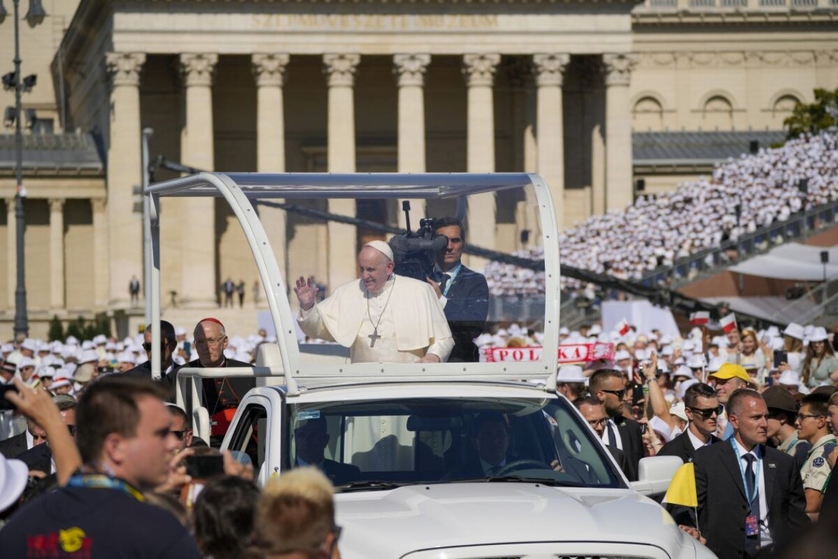 Pápež František v Budapešti