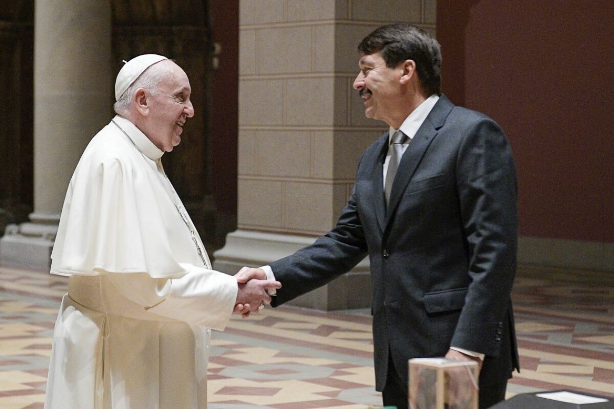 Pápež František v Budapešti