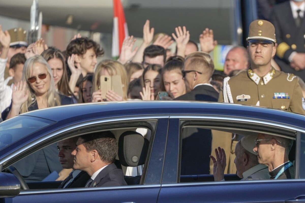 Pápež František v Budapešti