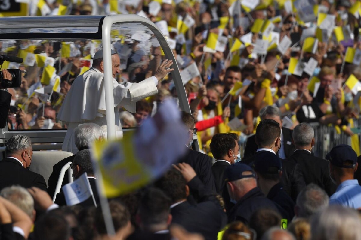 Pápež František pozdravil veriacich v Prešove.