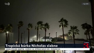 Tropická búrka Nicholas sa presúva do Louisiany. Úrady varujú pred bleskovými záplavami