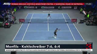 ATP: Monfils postúpil do štvrťfinále, Hurkacza čaká Murray