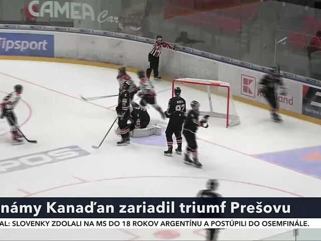 Do Prešova sa vrátil hokej, víťazstvo zaistil Kanaďan Welychka