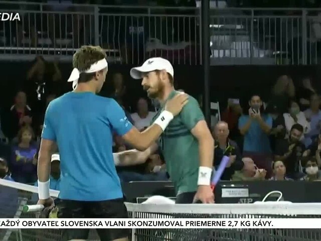 Tenista Murray končí na turnaji ATP. Ruud sa vo štvrťfinále stretne s Lorenzom Sonegom