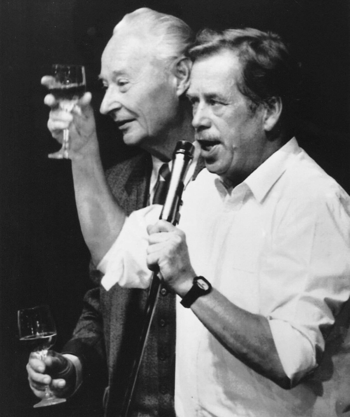 Václav Havel s Alexandrom Dubčekom