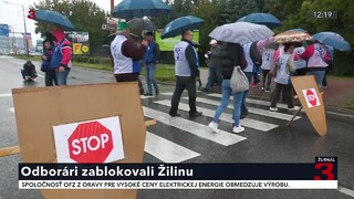 Odborári zablokovali križovatku. Protestovali proti dôchodkovej reforme