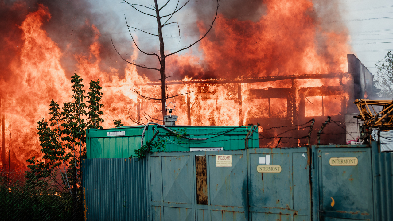 Požiar ubytovne v Bratislave