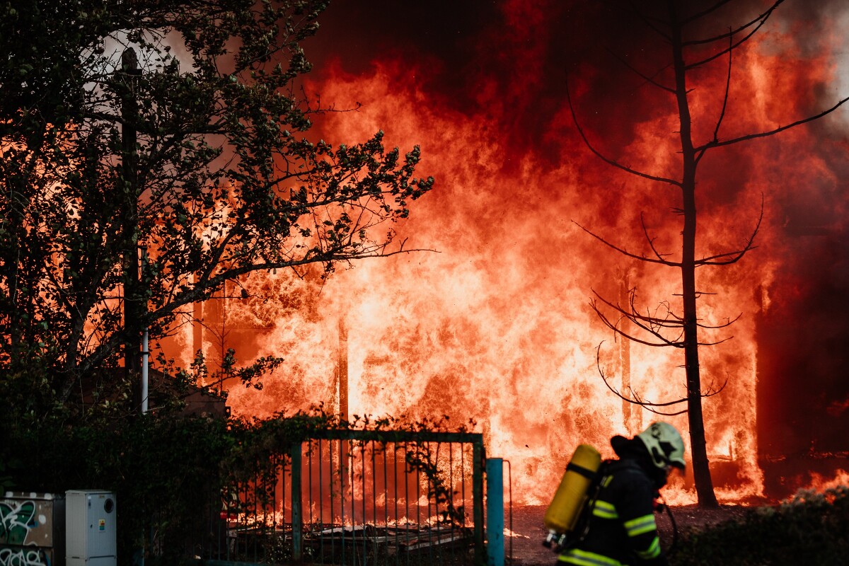 Požiar ubytovne v Bratislave