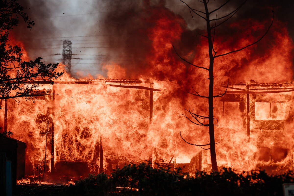 Požiar ubytovne v Bratislave