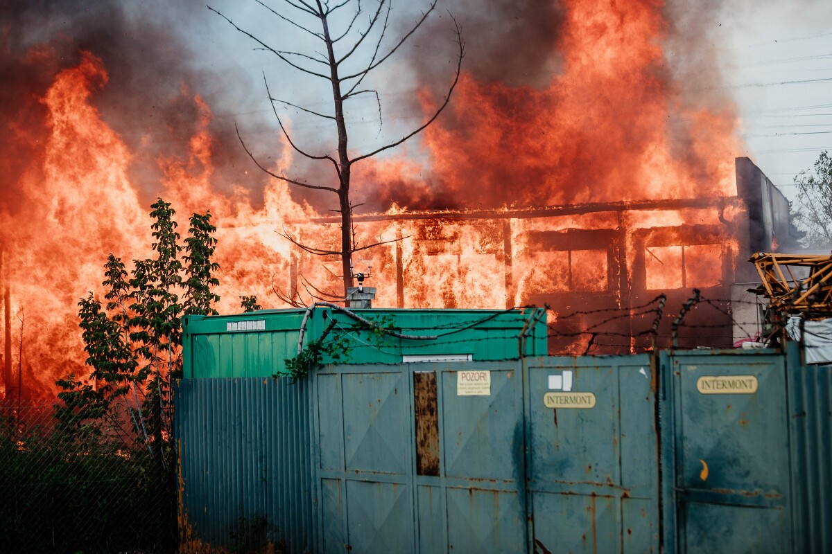 Požiar ubytovne v Bratislave