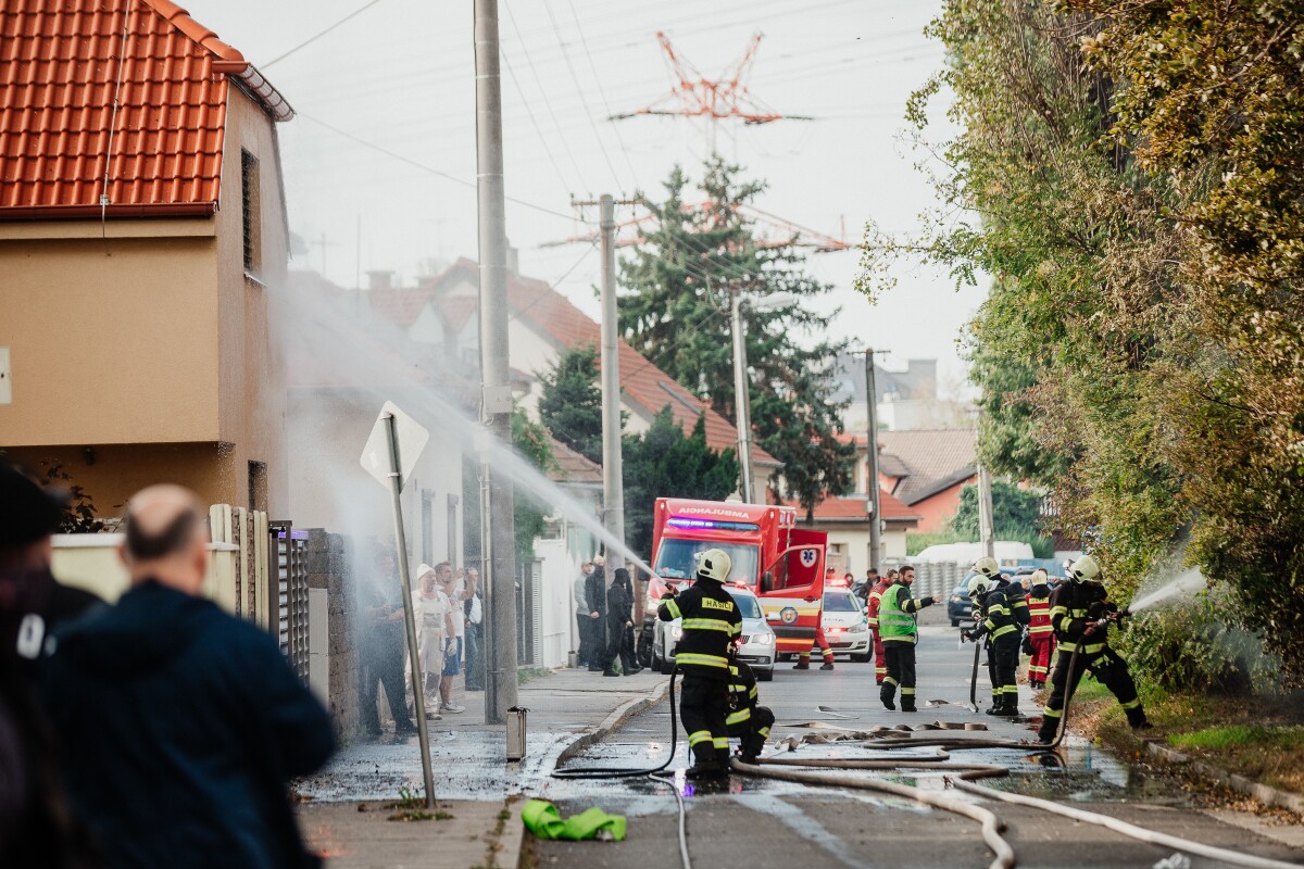 Požiar ubytovne v Bratislave