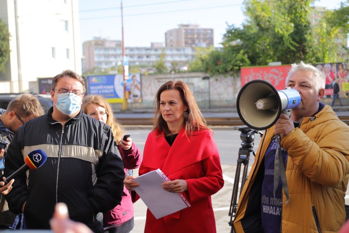 Protest proti súdnej mape.