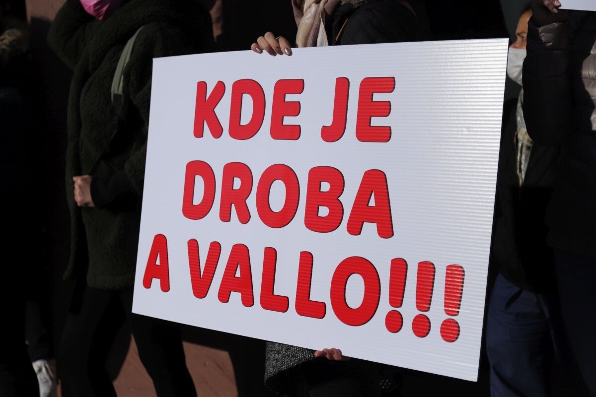Protest proti súdnej mape.