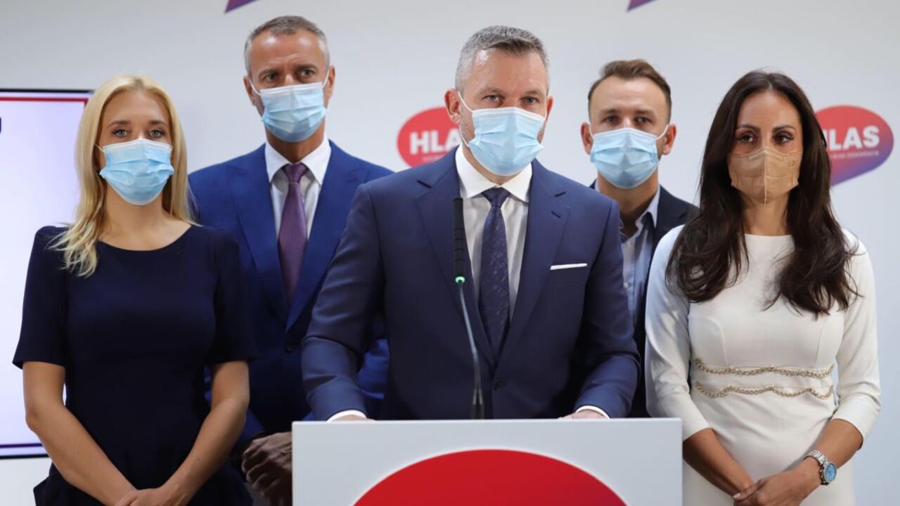 Predstavitelia strany Hlas-SD.